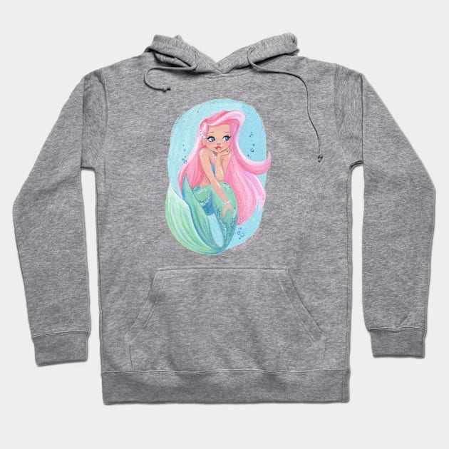 Cotton Candy Mermaid Hoodie by GenevieveKay